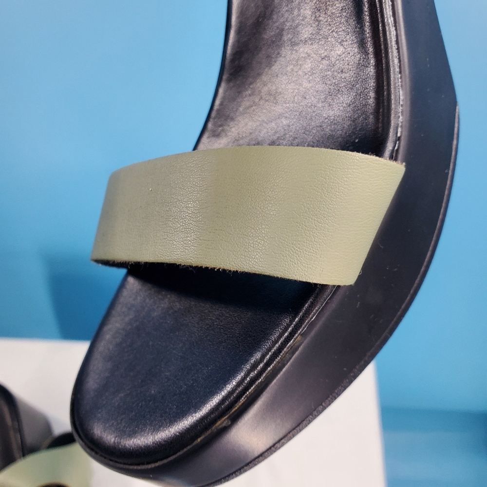 Asos green leather clog sandals 10 - Picture 16 of 16